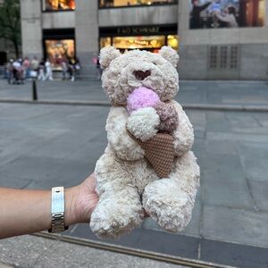 Jellycat Oatus Bear with Ice Cream FAO NYC Exclusive SOLD OUT!